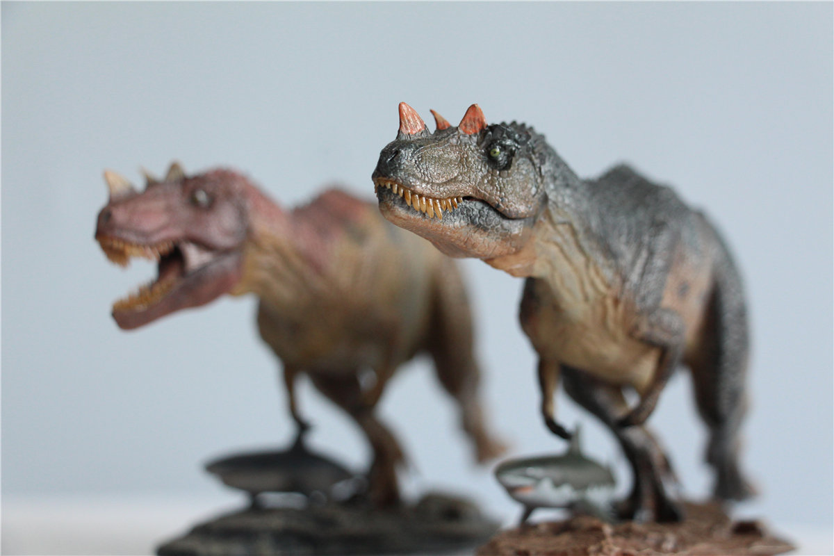 IN STOCK! Nanmu Studio 1/35 Ceratosaurus Scavenge Figure with Shark Base Jurassic Dinosaur Collector Model Toys Gift Kids Adult