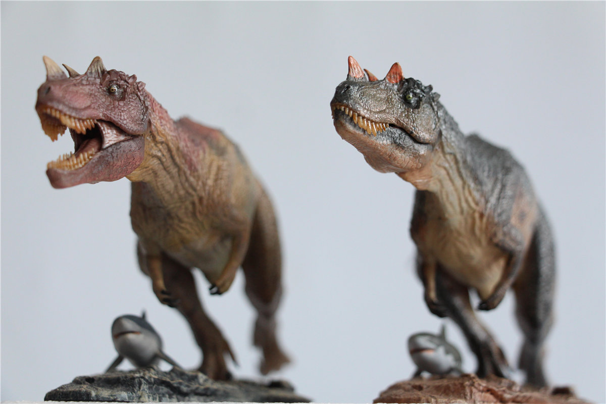 IN STOCK! Nanmu Studio 1/35 Ceratosaurus Scavenge Figure with Shark Base Jurassic Dinosaur Collector Model Toys Gift Kids Adult