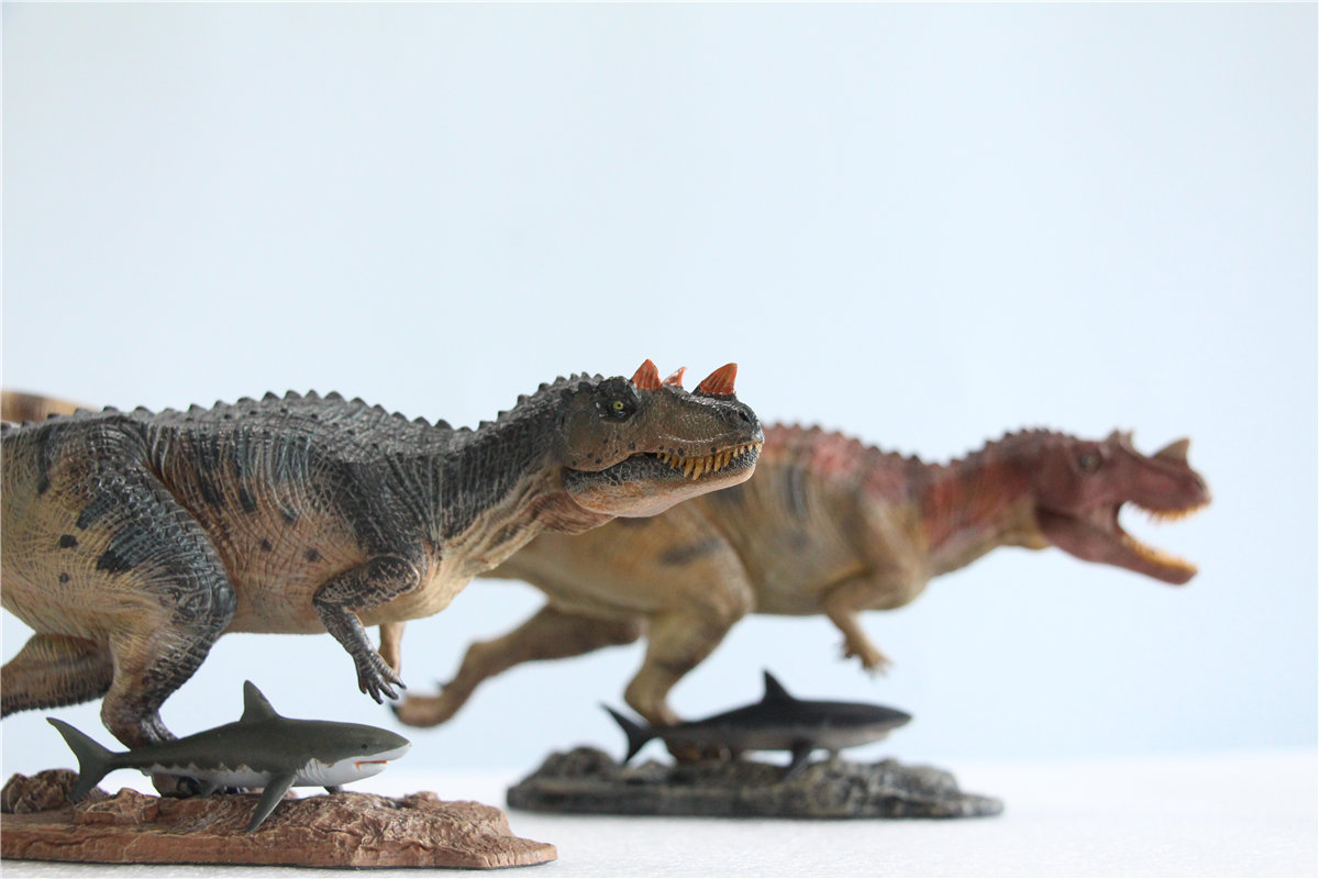 IN STOCK! Nanmu Studio 1/35 Ceratosaurus Scavenge Figure with Shark Base Jurassic Dinosaur Collector Model Toys Gift Kids Adult