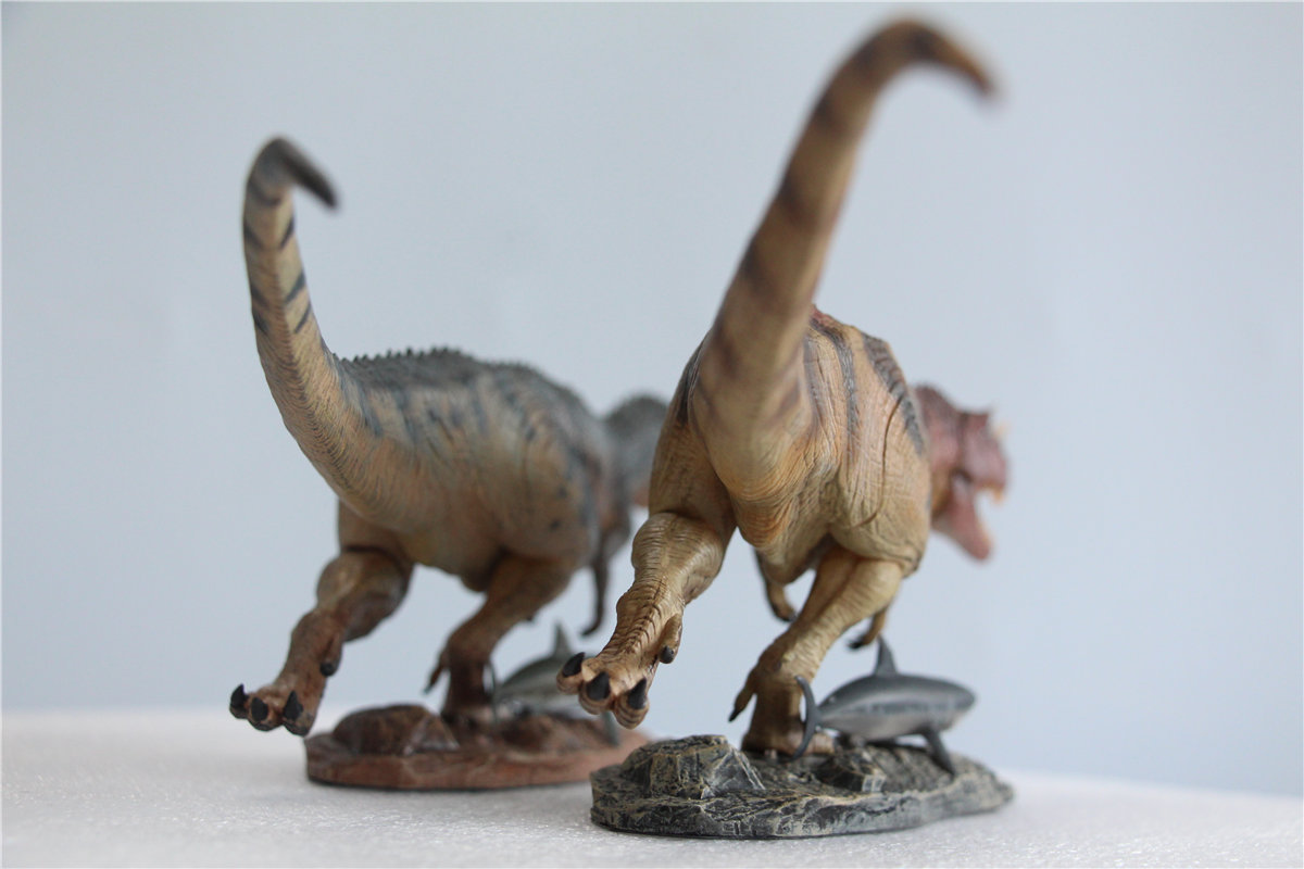 IN STOCK! Nanmu Studio 1/35 Ceratosaurus Scavenge Figure with Shark Base Jurassic Dinosaur Collector Model Toys Gift Kids Adult