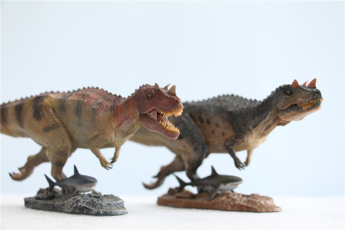 IN STOCK! Nanmu Studio 1/35 Ceratosaurus Scavenge Figure with Shark Base Jurassic Dinosaur Collector Model Toys Gift Kids Adult