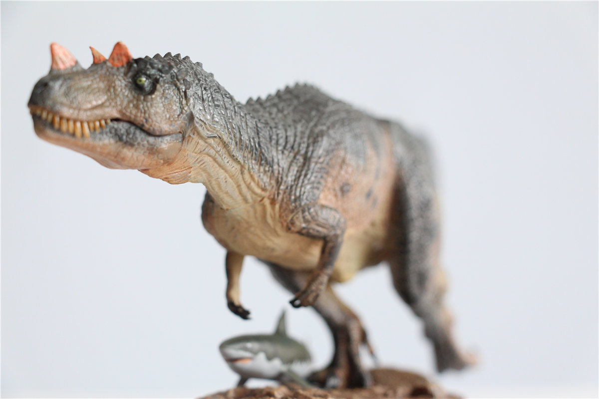 IN STOCK! Nanmu Studio 1/35 Ceratosaurus Scavenge Figure with Shark Base Jurassic Dinosaur Collector Model Toys Gift Kids Adult
