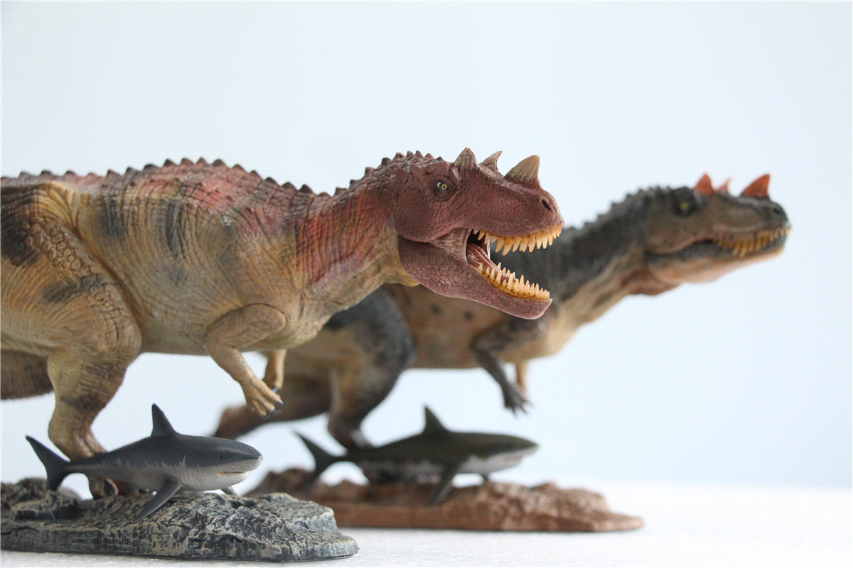 IN STOCK! Nanmu Studio 1/35 Ceratosaurus Scavenge Figure with Shark Base Jurassic Dinosaur Collector Model Toys Gift Kids Adult