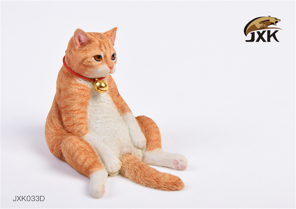 JXK 1:6 Scale Shorthair Cat Figure Lazy Cat Pet Sofa Healing Figure Felidae Animal Collector Toy Resin Desktop Decoration Gift