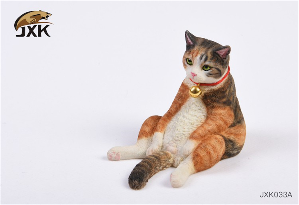 JXK 1:6 Scale Shorthair Cat Figure Lazy Cat Pet Sofa Healing Figure Felidae Animal Collector Toy Resin Desktop Decoration Gift