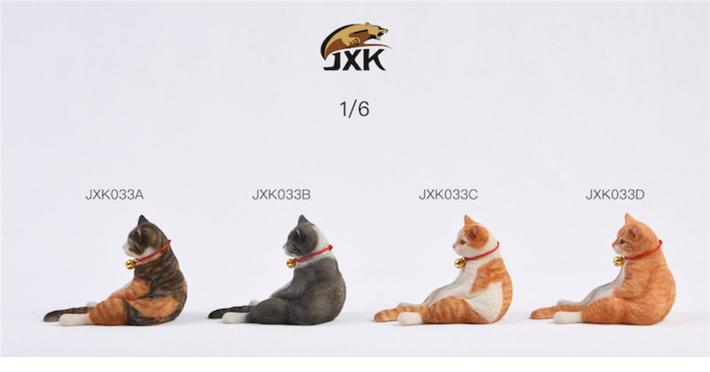 JXK 1:6 Scale Shorthair Cat Figure Lazy Cat Pet Sofa Healing Figure Felidae Animal Collector Toy Resin Desktop Decoration Gift