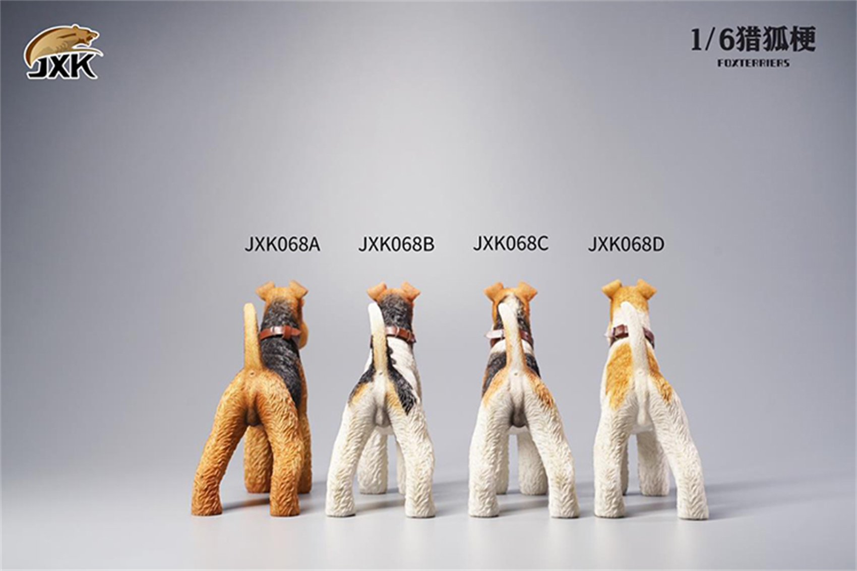 JXK 1/6 Fox Terrier Figure Dog Pet Healing Figure Cute Canidae Animal Collector Toy Resin Desktop Decoration Gift JXK 1/6 Fox Terrier Figure Dog Pet Healing Figure Cute Canidae Animal Collector Toy Resin Desktop Decoration Gift