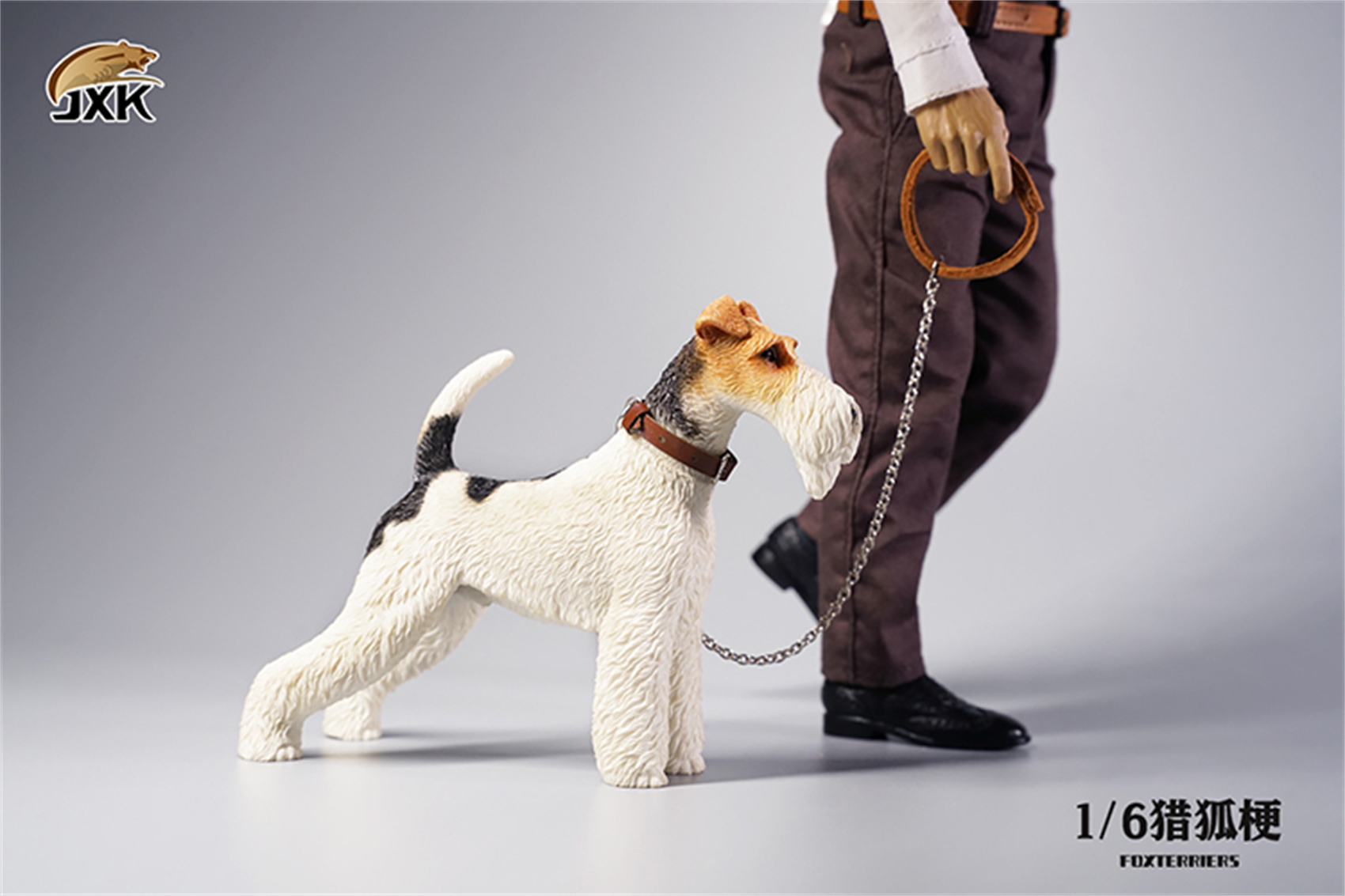 JXK 1/6 Fox Terrier Figure Dog Pet Healing Figure Cute Canidae Animal Collector Toy Resin Desktop Decoration Gift JXK 1/6 Fox Terrier Figure Dog Pet Healing Figure Cute Canidae Animal Collector Toy Resin Desktop Decoration Gift