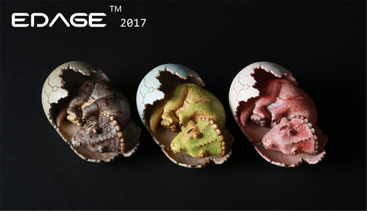 EDAGE Ankylosaurus Triceratops Brachiosaurus Stegosaurus Tyrannosaurus Rex Velociraptor Baby Egg Figure Dinosaur Toy Gift