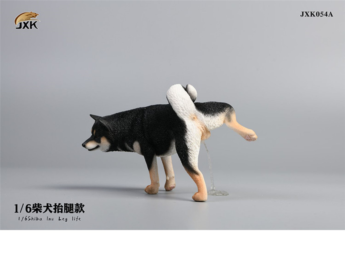 JXK 1:6 Scale Shiba Inu Dog Pet Healing Figure Cute Canidae Animal Collector Toy Resin Desktop Decoration Gift