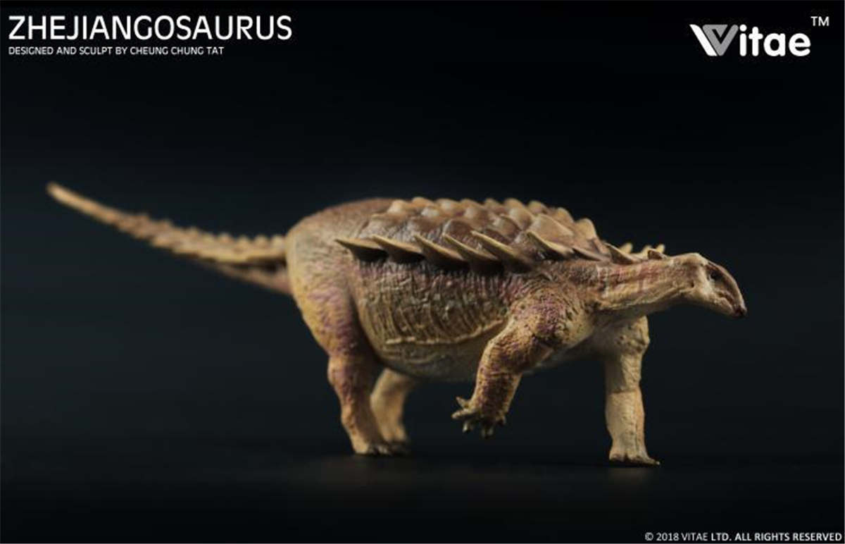 IN STOCK! Vitae Zhejiangosaurus Lishuiensis Figure Ankylosaur Dinosaur Toys Animal Collector Decoration Adults Gift