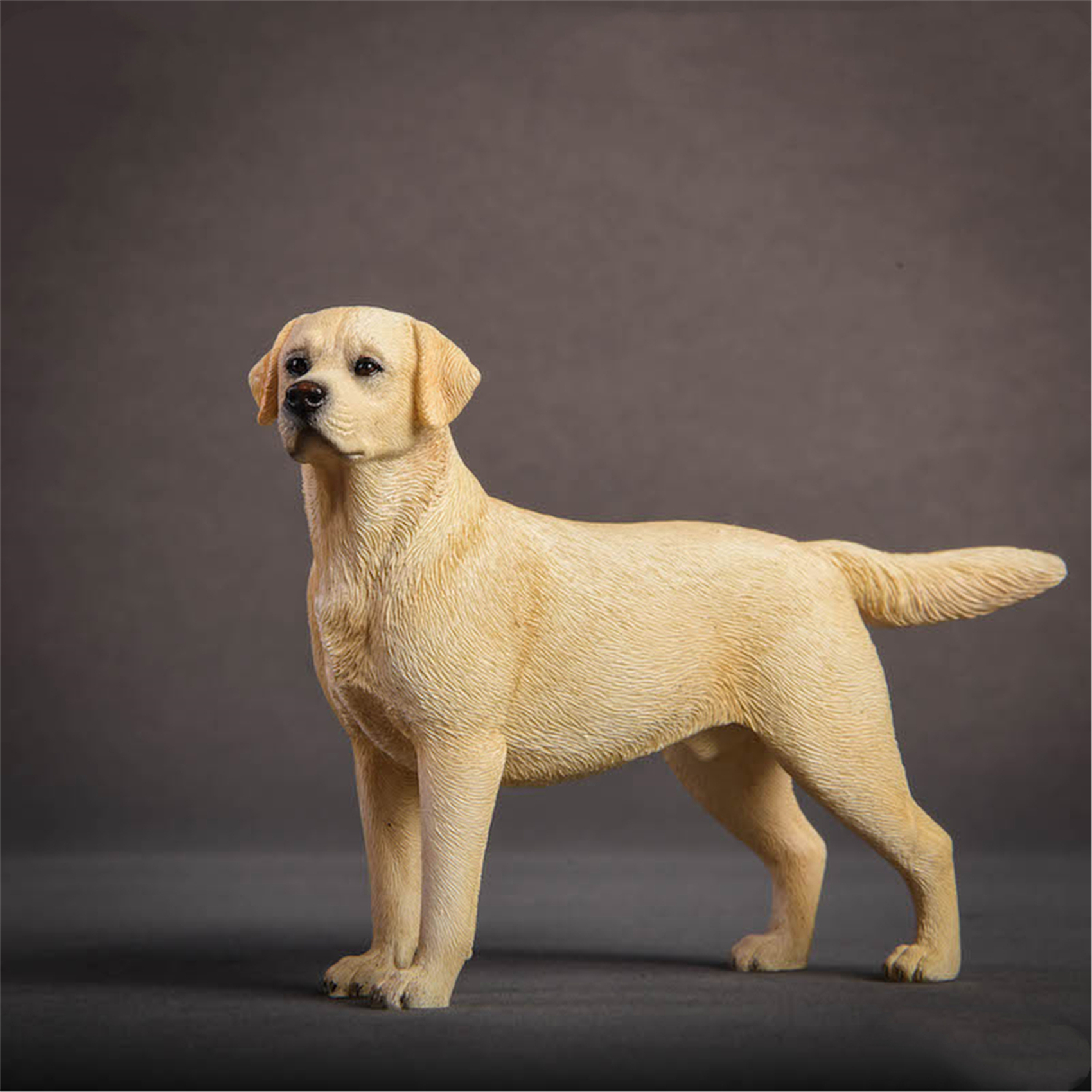 JXK 1:12 Scale Labrador retriever Police Dog Pet Healing Figure Canidae Animal Collector Toy Resin Desktop Decoration Gift