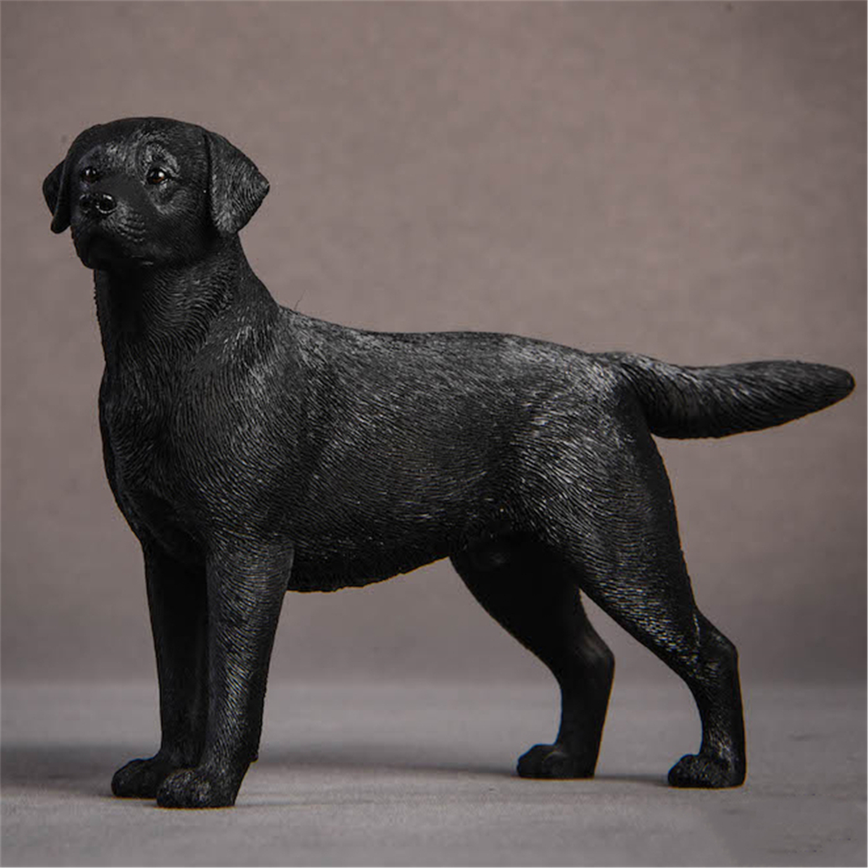 JXK 1:12 Scale Labrador retriever Police Dog Pet Healing Figure Canidae Animal Collector Toy Resin Desktop Decoration Gift