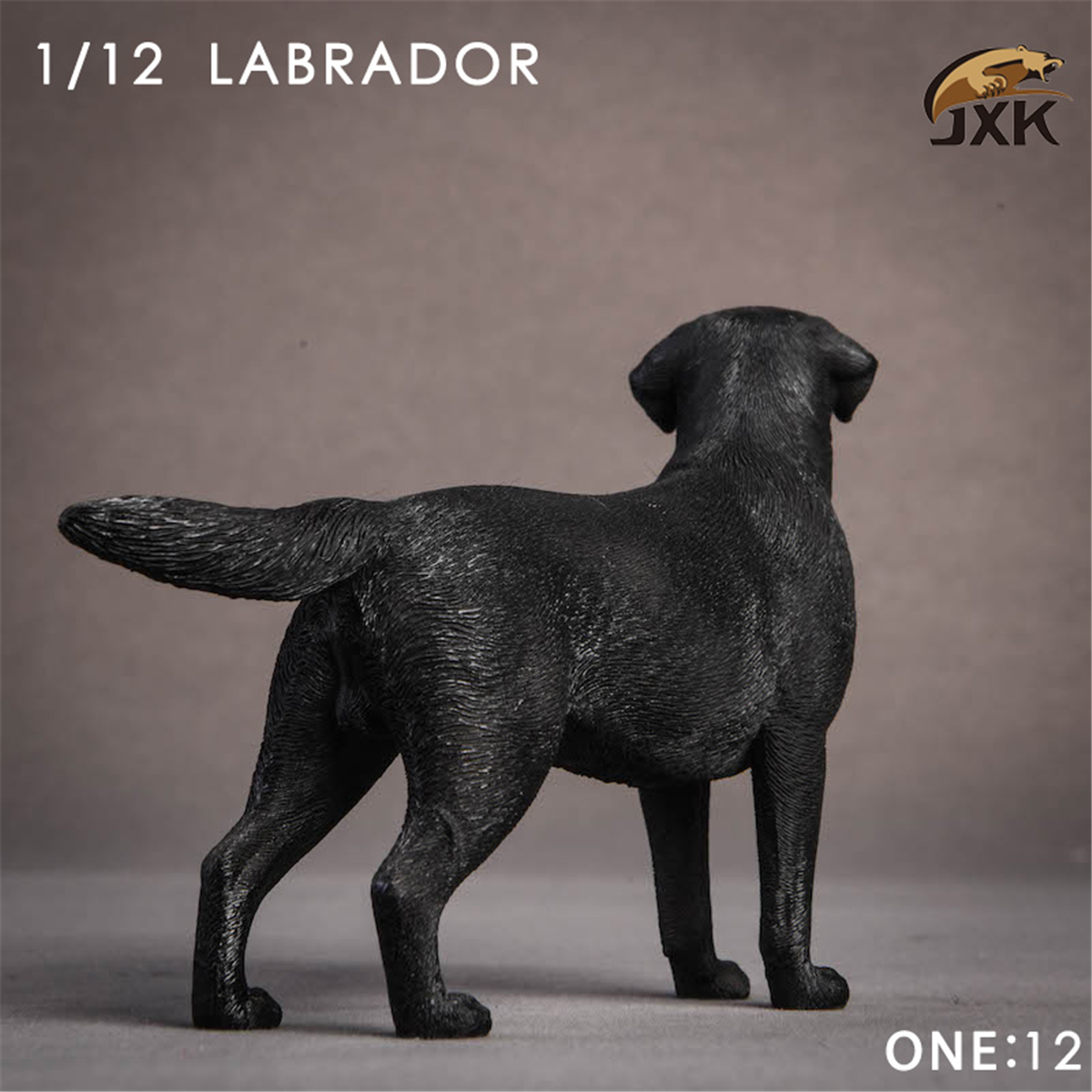 JXK 1:12 Scale Labrador retriever Police Dog Pet Healing Figure Canidae Animal Collector Toy Resin Desktop Decoration Gift