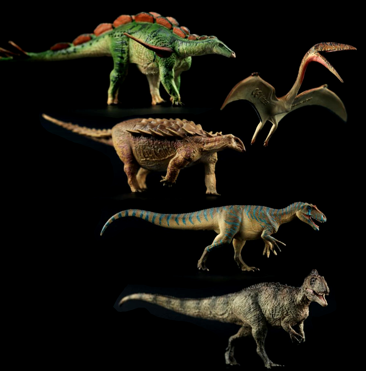 IN STOCK! Vitae Chilantaisaurus Sinraptor Wuerhosaurus Zhejiangopterus Zhejiangosaurus Figure Dinosaur Toy Animal Collector Gift