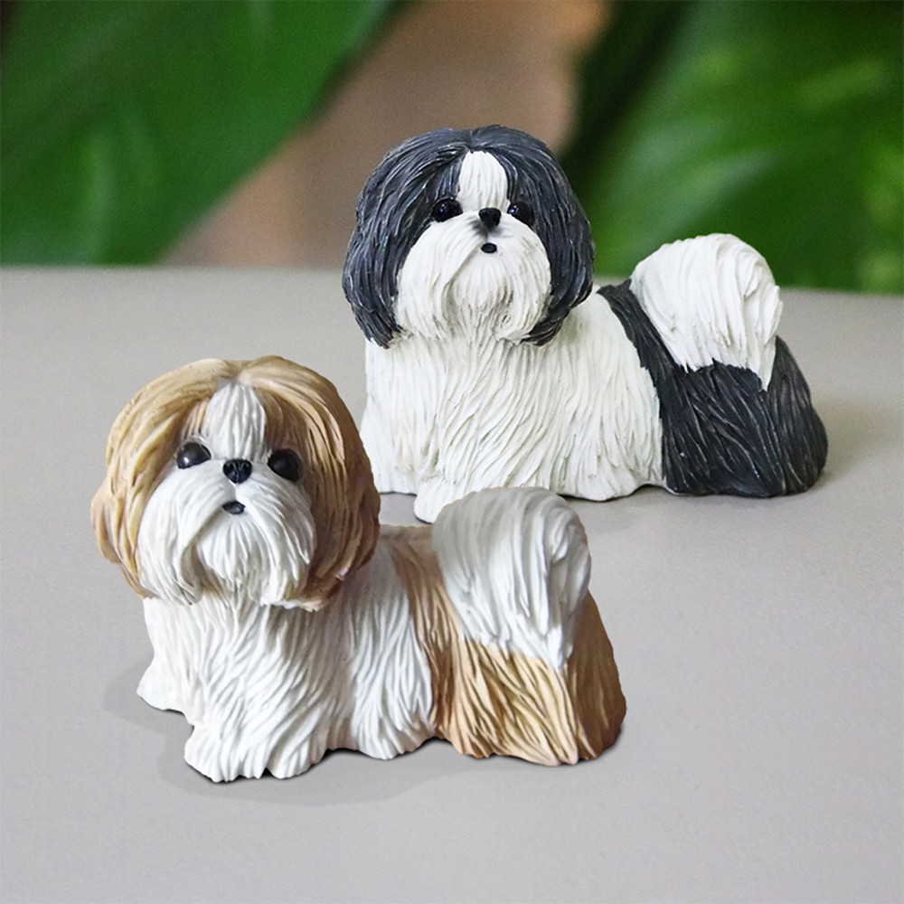 JJM Shih Tzu Dog Pet Figure Resin Model Canidae Animal Chrysanthemum Collector Toy Car Decoration Educational for Adults Kids JJM Shih Tzu Dog Pet Figure Resin Model Canidae Animal Chrysanthemum Collector Toy Car Decoration Educational for Adults Kids