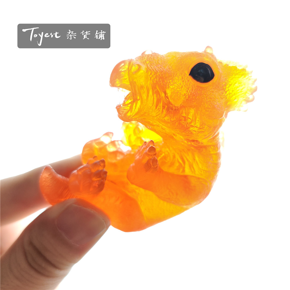 EDAGE Triceratops Baby Transparent Figure Ceratopsidae Dinosaur Toys Animal Collector Decoration Adults Gift