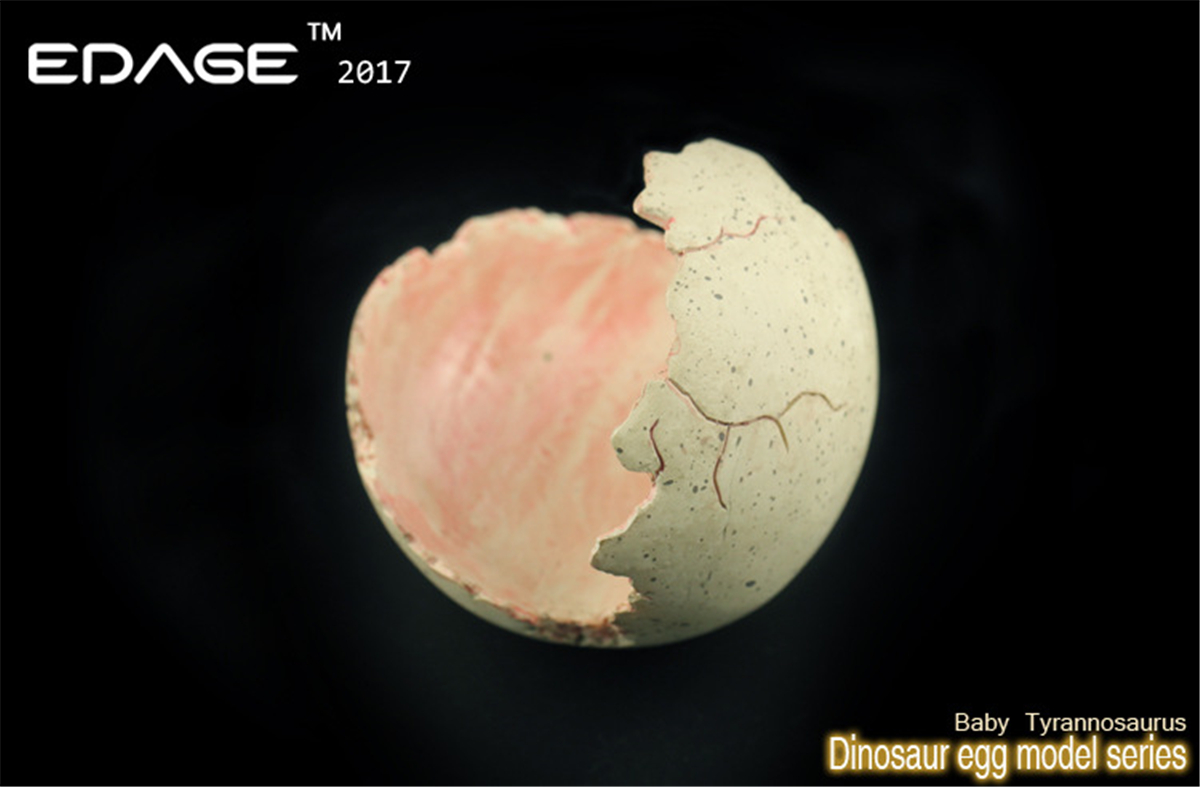 EDAGE Tyrannosaurus Rex Baby Egg Figure Dinosaur Toys Animal Collector Decoration Adults Gift