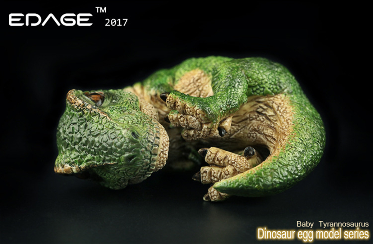 EDAGE Tyrannosaurus Rex Baby Egg Figure Dinosaur Toys Animal Collector Decoration Adults Gift