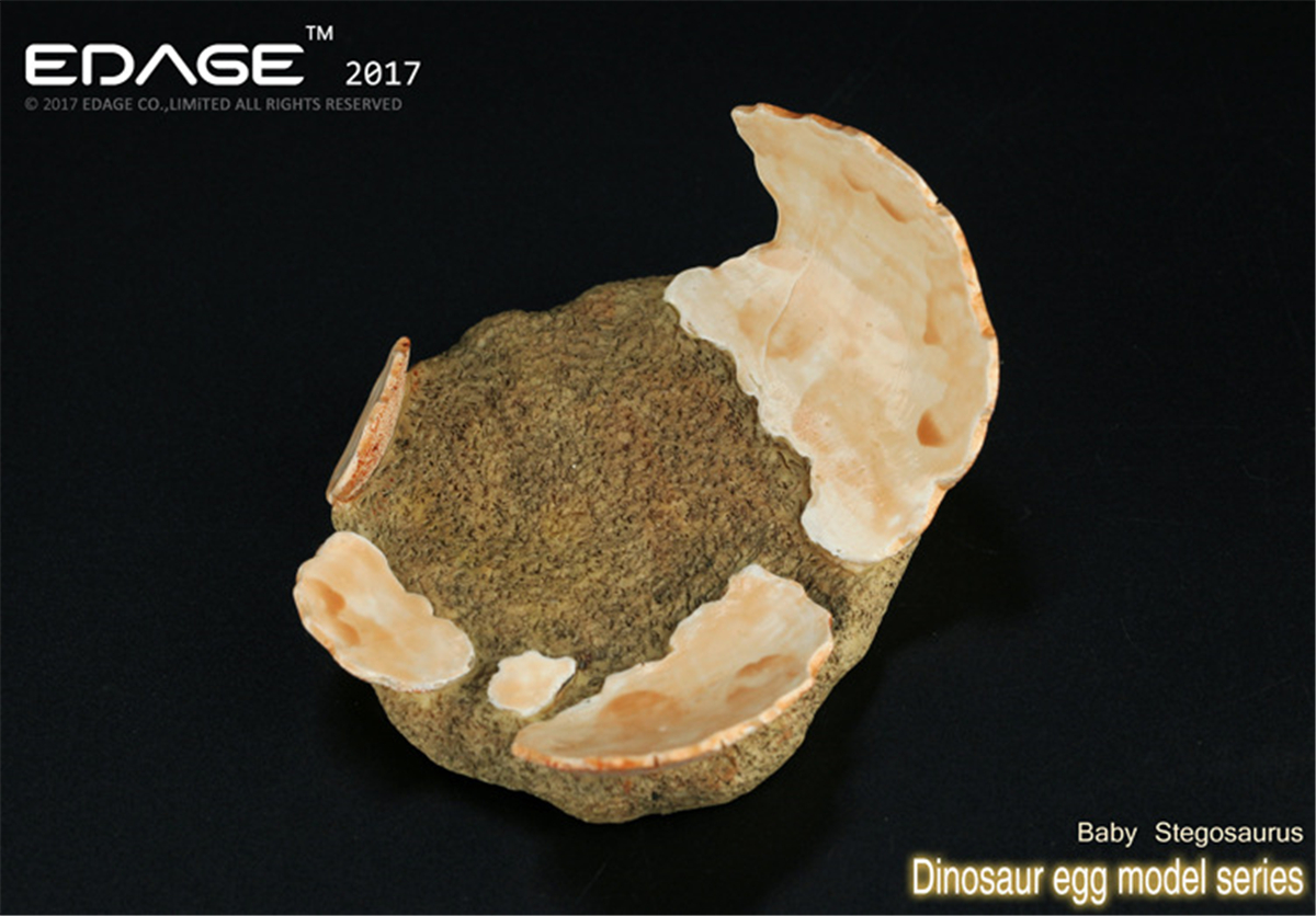 EDAGE Stegosaurus Baby Egg Figure Dinosaur Toys Animal Collector Decoration Adults Gift