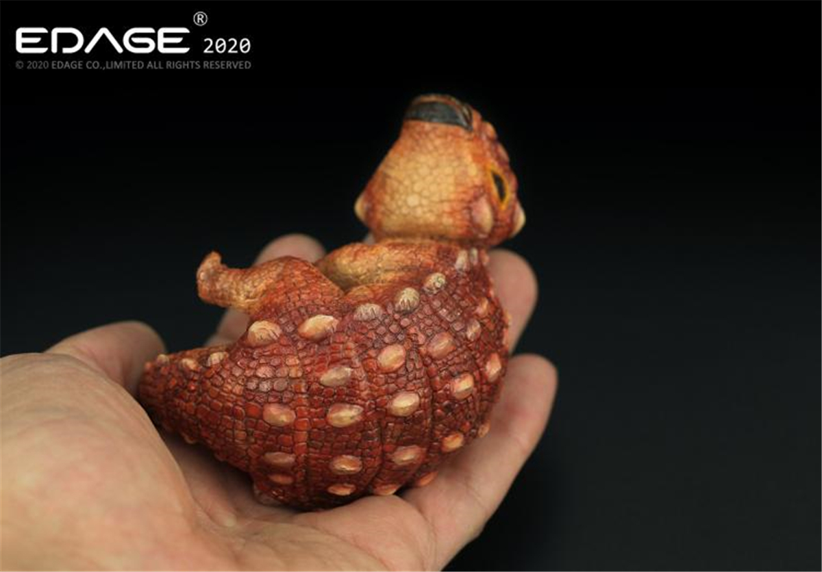 EDAGE Ankylosaurus Baby Egg Figure Dinosaur Toys Animal Collector Decoration Adults Gift