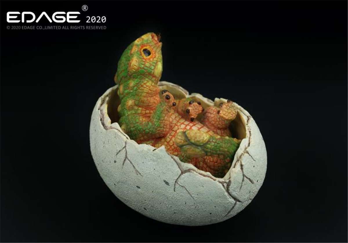 EDAGE Ankylosaurus Baby Egg Figure Dinosaur Toys Animal Collector Decoration Adults Gift