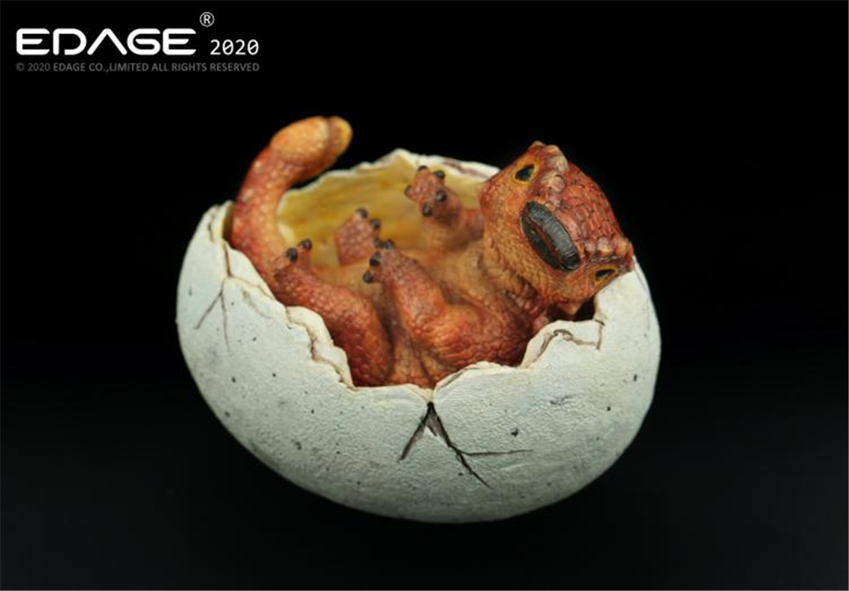 EDAGE Ankylosaurus Baby Egg Figure Dinosaur Toys Animal Collector Decoration Adults Gift