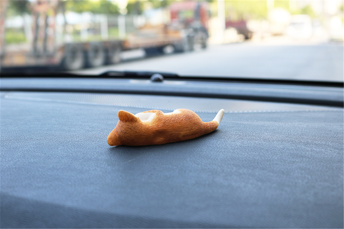 JJM Cute Sleep Cat Pet Figure Animal Model Collector Decor Kitty Toy Kid Gift Crafts Collection Simulation Car Accessories JJM Cute Sleep Cat Pet Figure Animal Model Collector Decor Kitty Toy Kid Gift Crafts Collection Simulation Car Accessories