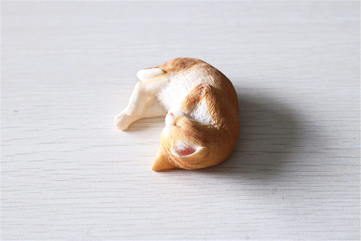 JJM Cute Sleep Cat Pet Figure Animal Model Collector Decor Kitty Toy Kid Gift Crafts Collection Simulation Car Accessories JJM Cute Sleep Cat Pet Figure Animal Model Collector Decor Kitty Toy Kid Gift Crafts Collection Simulation Car Accessories