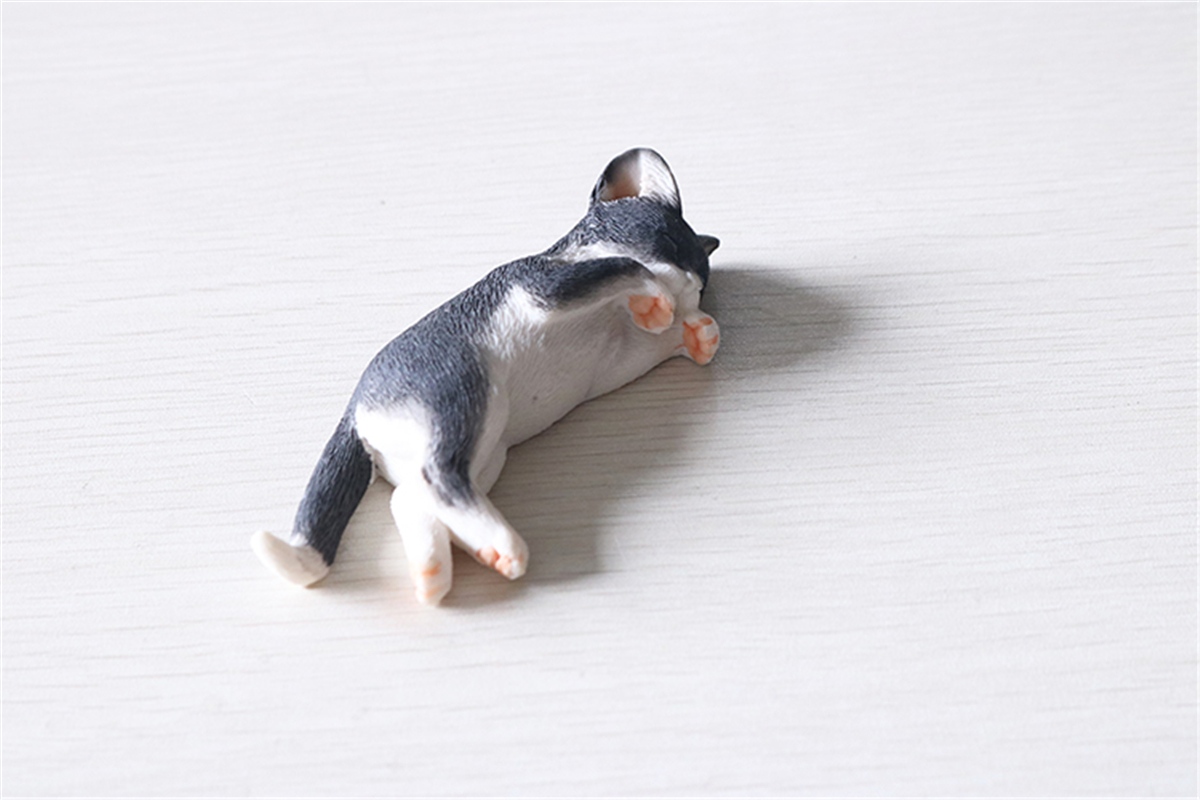 JJM Cute Sleep Cat Pet Figure Animal Model Collector Decor Kitty Toy Kid Gift Crafts Collection Simulation Car Accessories JJM Cute Sleep Cat Pet Figure Animal Model Collector Decor Kitty Toy Kid Gift Crafts Collection Simulation Car Accessories