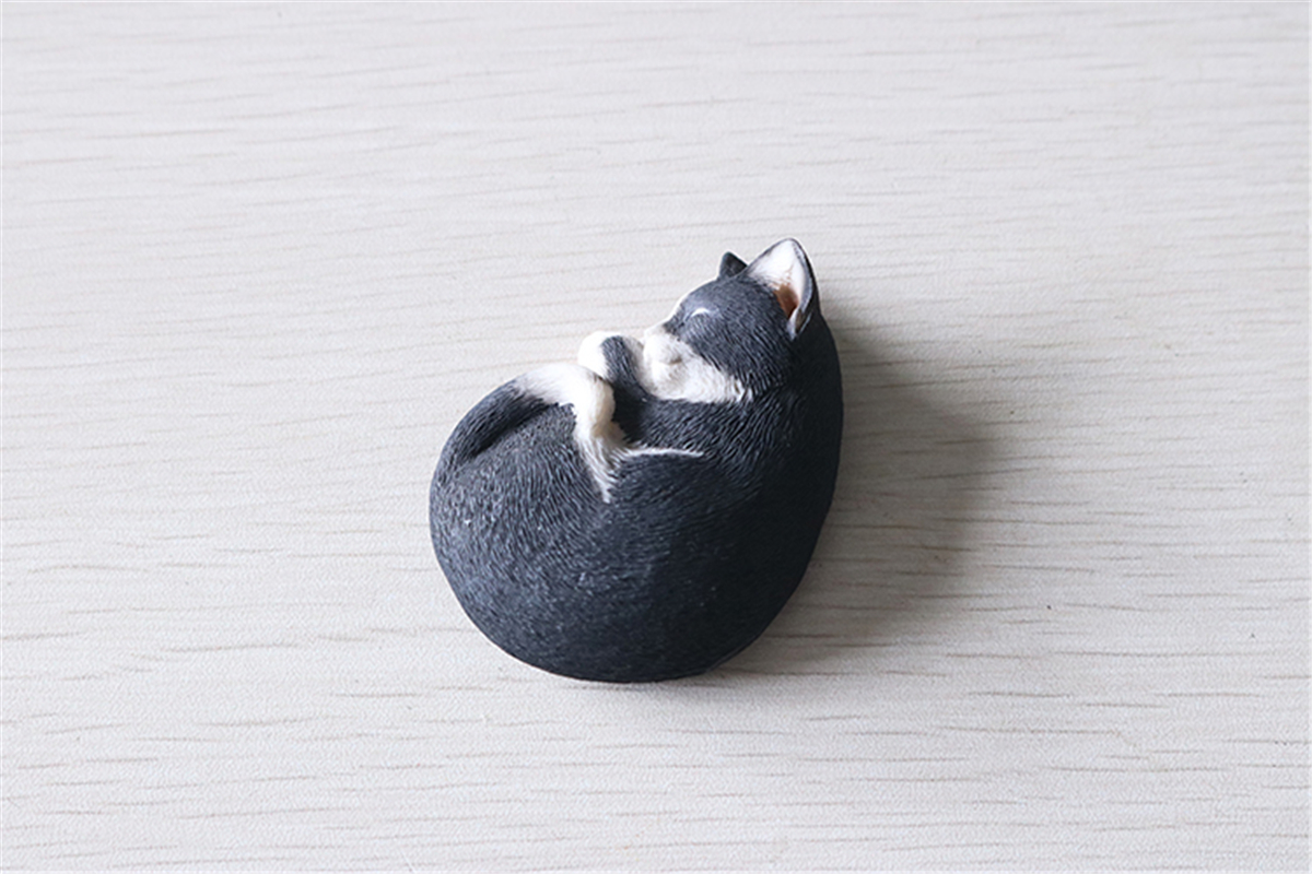 JJM Cute Sleep Cat Pet Figure Animal Model Collector Decor Kitty Toy Kid Gift Crafts Collection Simulation Car Accessories JJM Cute Sleep Cat Pet Figure Animal Model Collector Decor Kitty Toy Kid Gift Crafts Collection Simulation Car Accessories