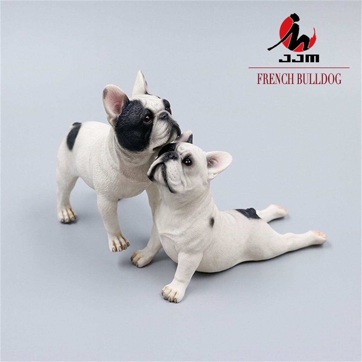 JJM 1/6 French Bulldog Dog Pet Figure Animal Model Collector Toy Decoration Gift Car Ornaments Crafts Simulation Lying Position JJM 1/6 French Bulldog Dog Pet Figure Animal Model Collector Toy Decoration Gift Car Ornaments Crafts Simulation Lying Position