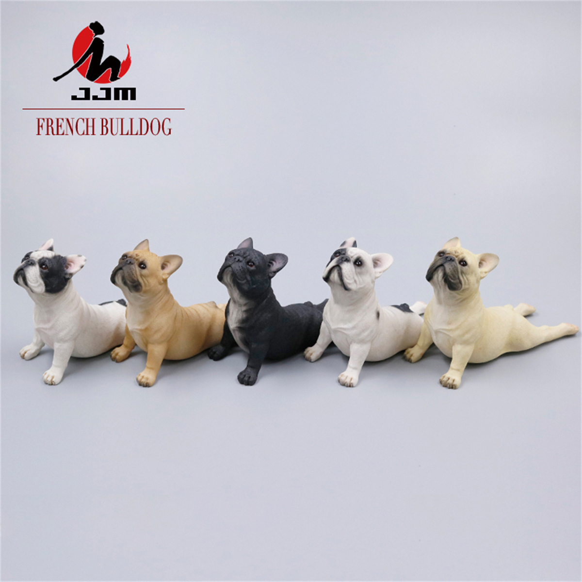 JJM 1/6 French Bulldog Dog Pet Figure Animal Model Collector Toy Decoration Gift Car Ornaments Crafts Simulation Lying Position JJM 1/6 French Bulldog Dog Pet Figure Animal Model Collector Toy Decoration Gift Car Ornaments Crafts Simulation Lying Position