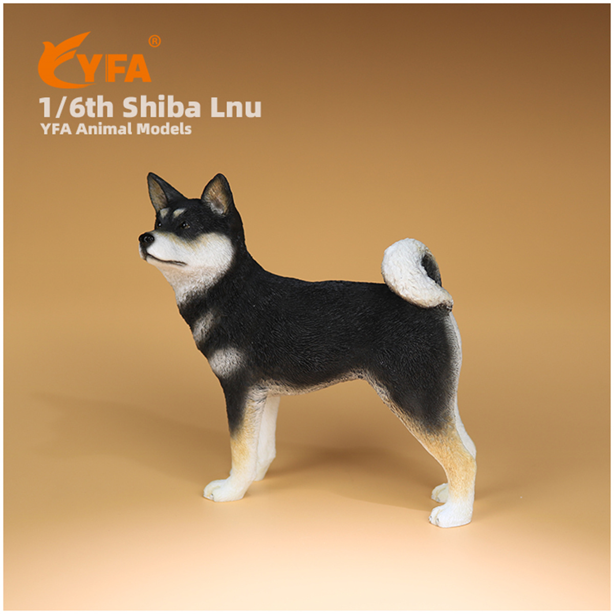 JJM 1/6 Shiba Inu Pet Dog Animal Figure Car Decoration Resin Model Educational for Children Kids Christmas Present Gift Toy