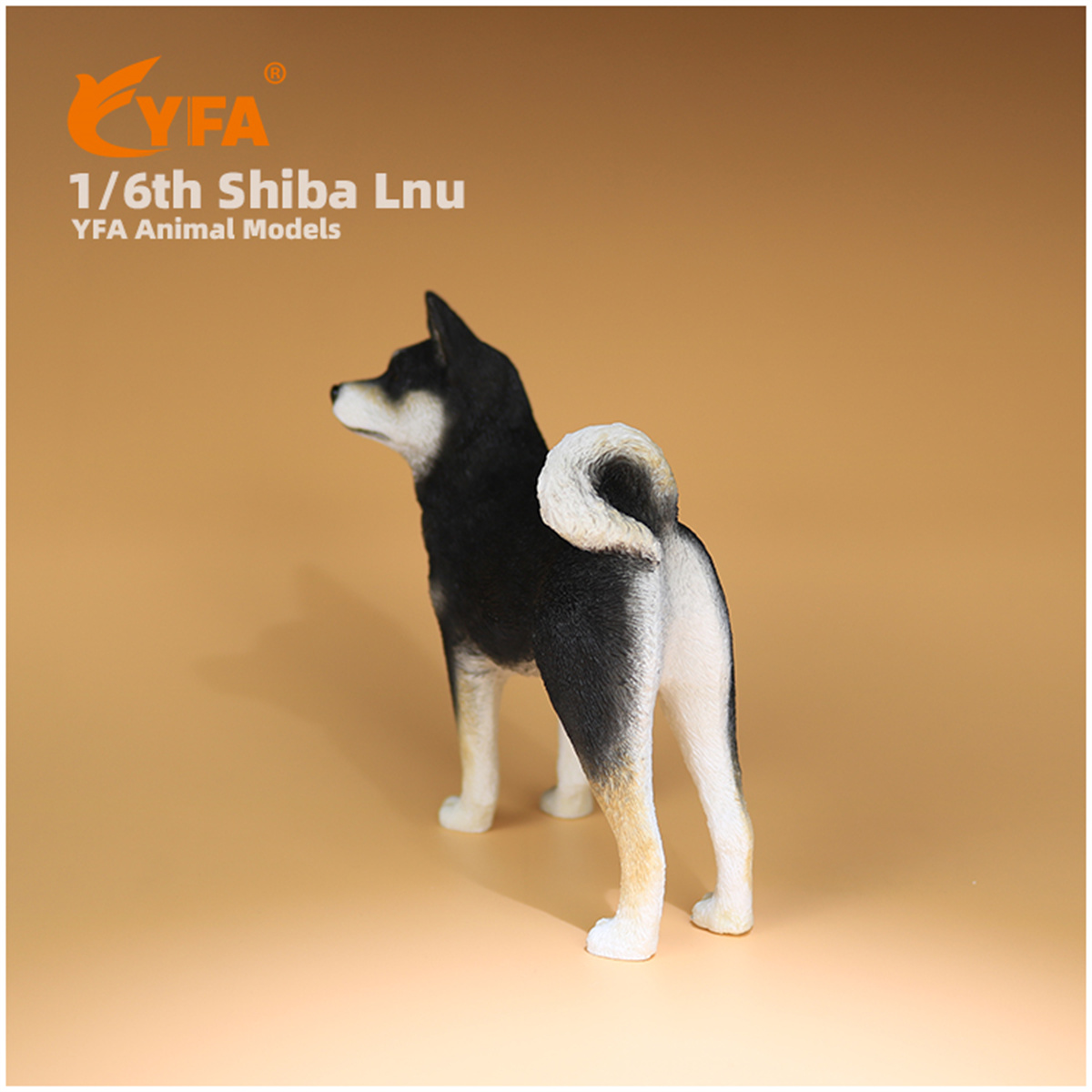 JJM 1/6 Shiba Inu Pet Dog Animal Figure Car Decoration Resin Model Educational for Children Kids Christmas Present Gift Toy