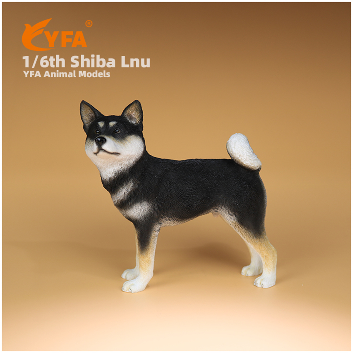 JJM 1/6 Shiba Inu Pet Dog Animal Figure Car Decoration Resin Model Educational for Children Kids Christmas Present Gift Toy