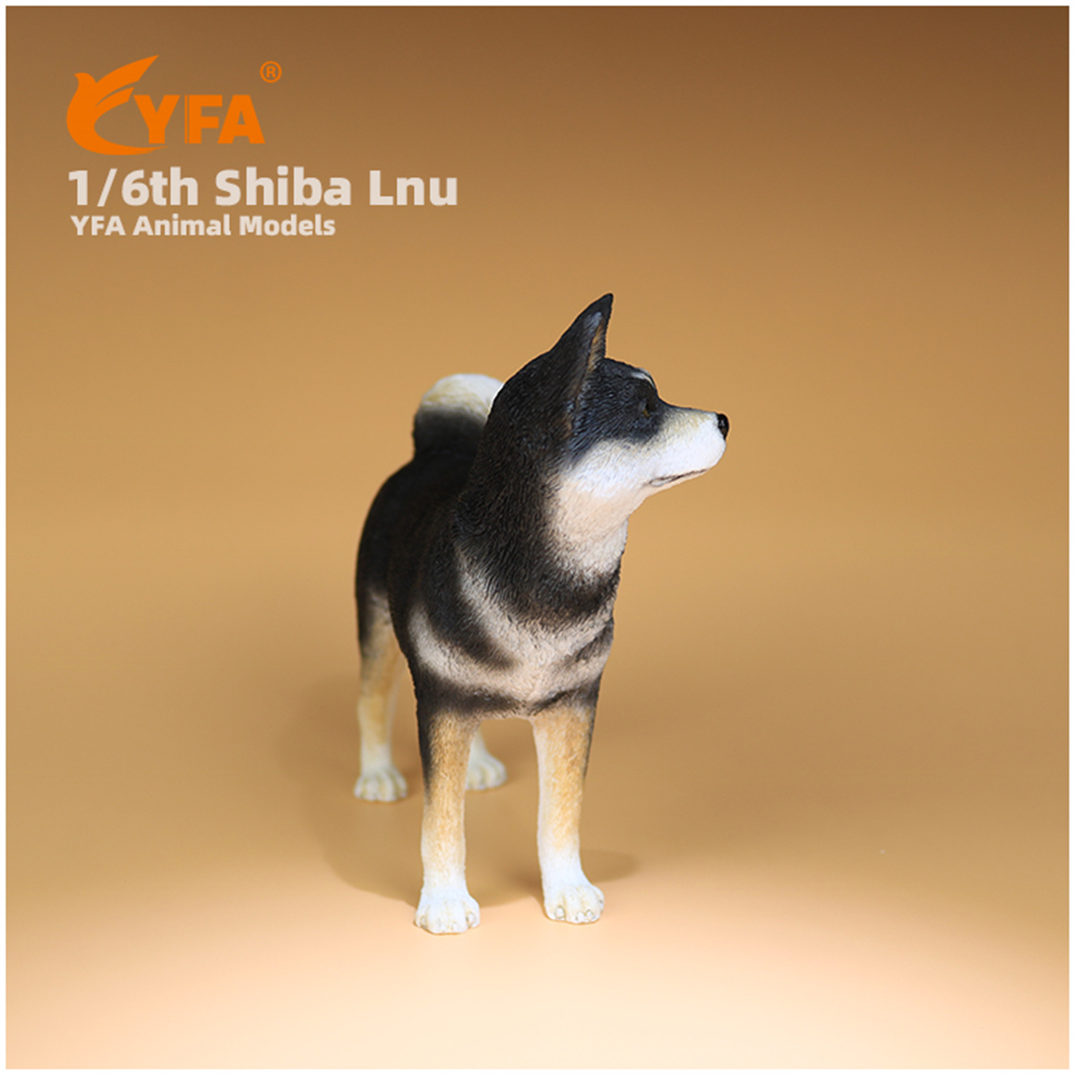 JJM 1/6 Shiba Inu Pet Dog Animal Figure Car Decoration Resin Model Educational for Children Kids Christmas Present Gift Toy