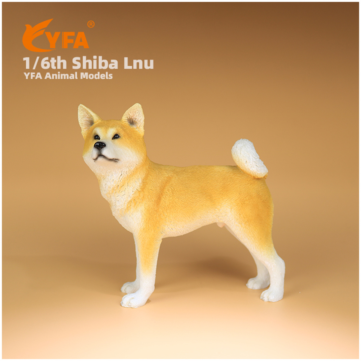 JJM 1/6 Shiba Inu Pet Dog Animal Figure Car Decoration Resin Model Educational for Children Kids Christmas Present Gift Toy