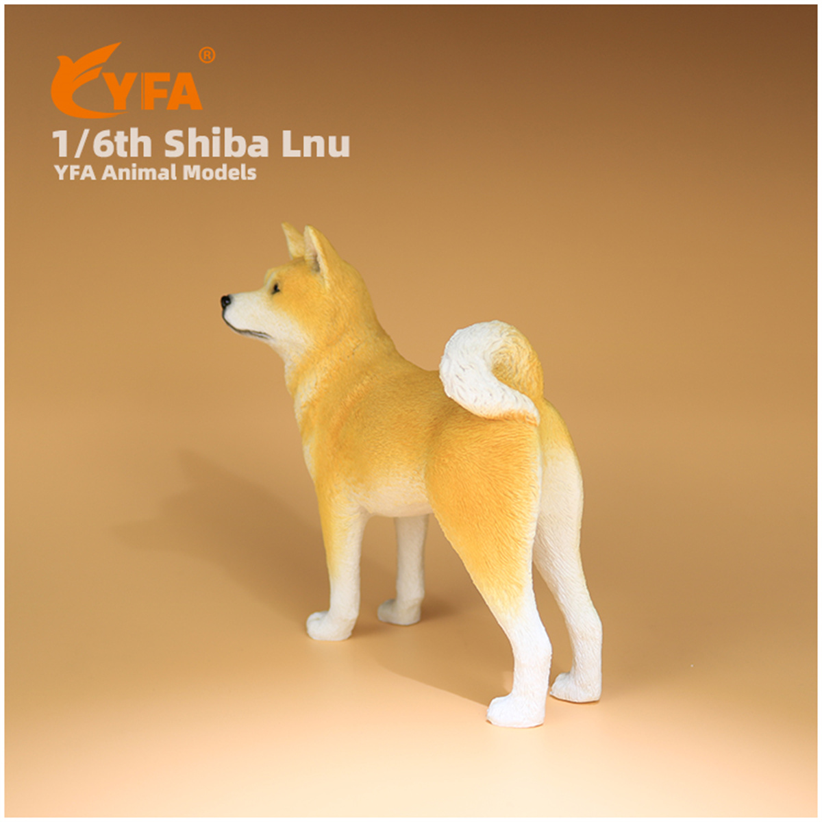 JJM 1/6 Shiba Inu Pet Dog Animal Figure Car Decoration Resin Model Educational for Children Kids Christmas Present Gift Toy