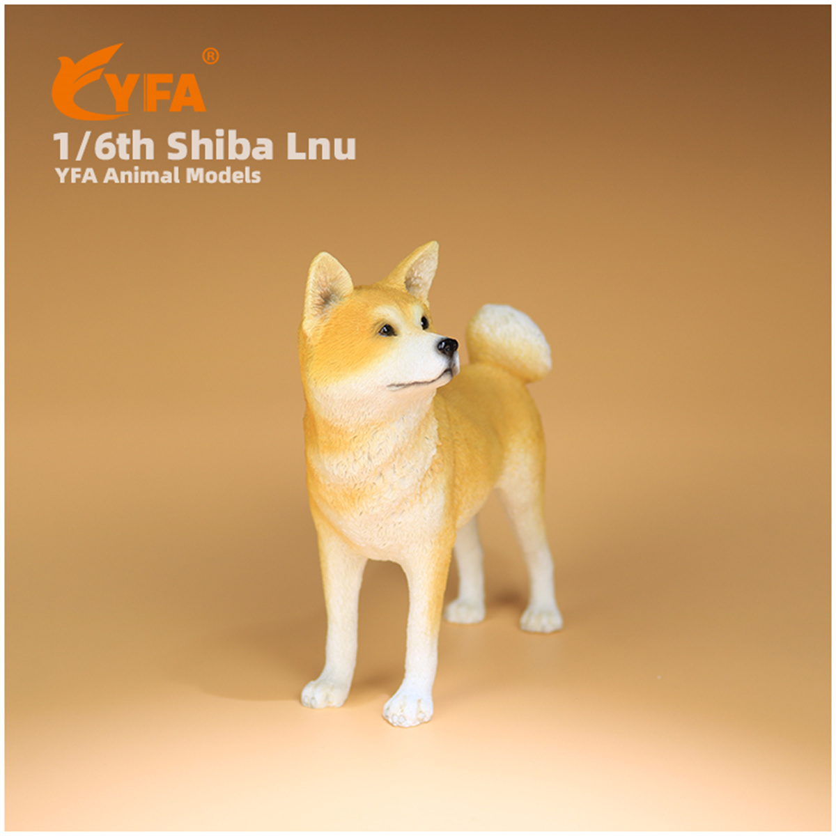 JJM 1/6 Shiba Inu Pet Dog Animal Figure Car Decoration Resin Model Educational for Children Kids Christmas Present Gift Toy