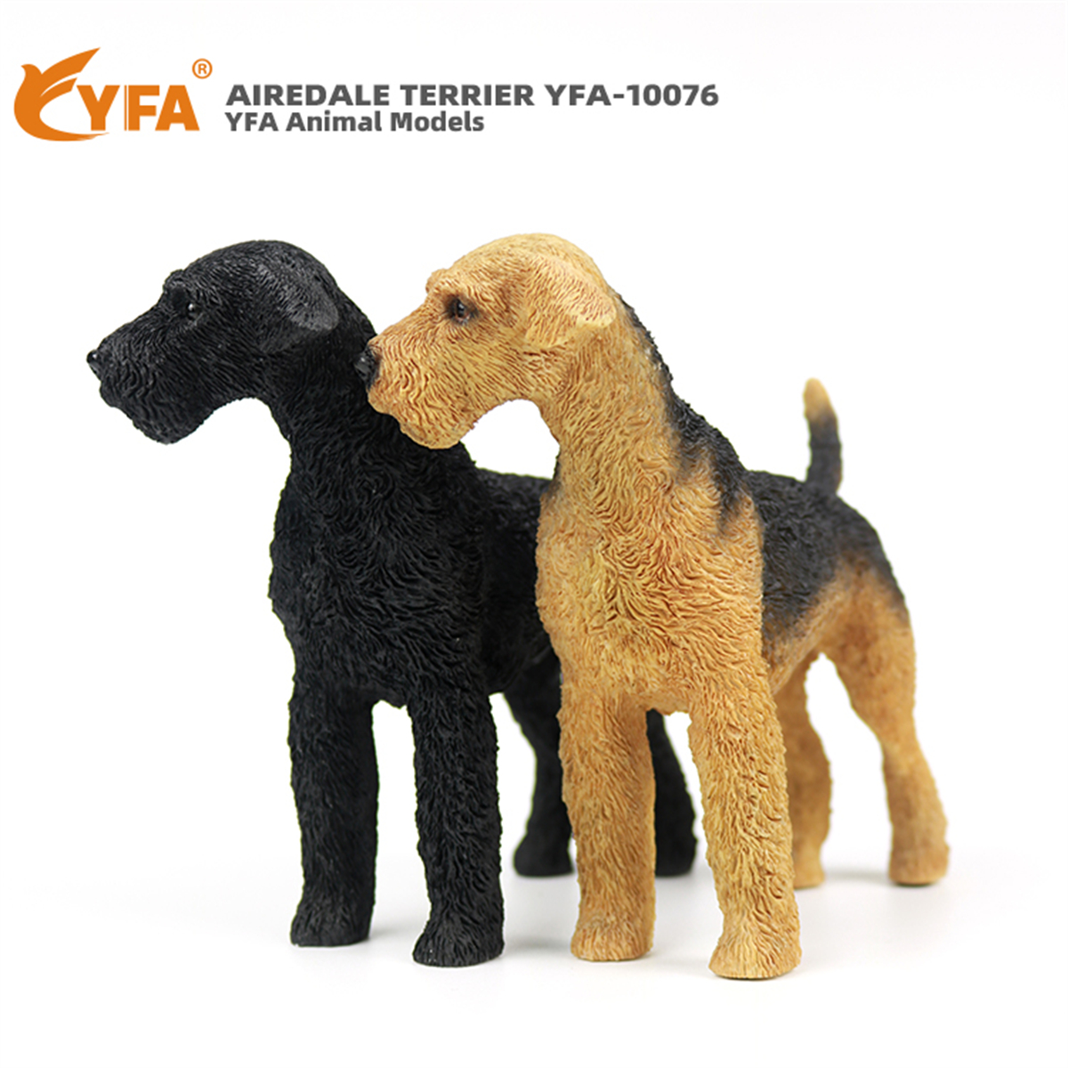 JJM Airedale Terrier Dog Pet Figure Canidae Animal Collector Car Decoration Toy Crafts Souvenirs Soldier Hand-made Collection