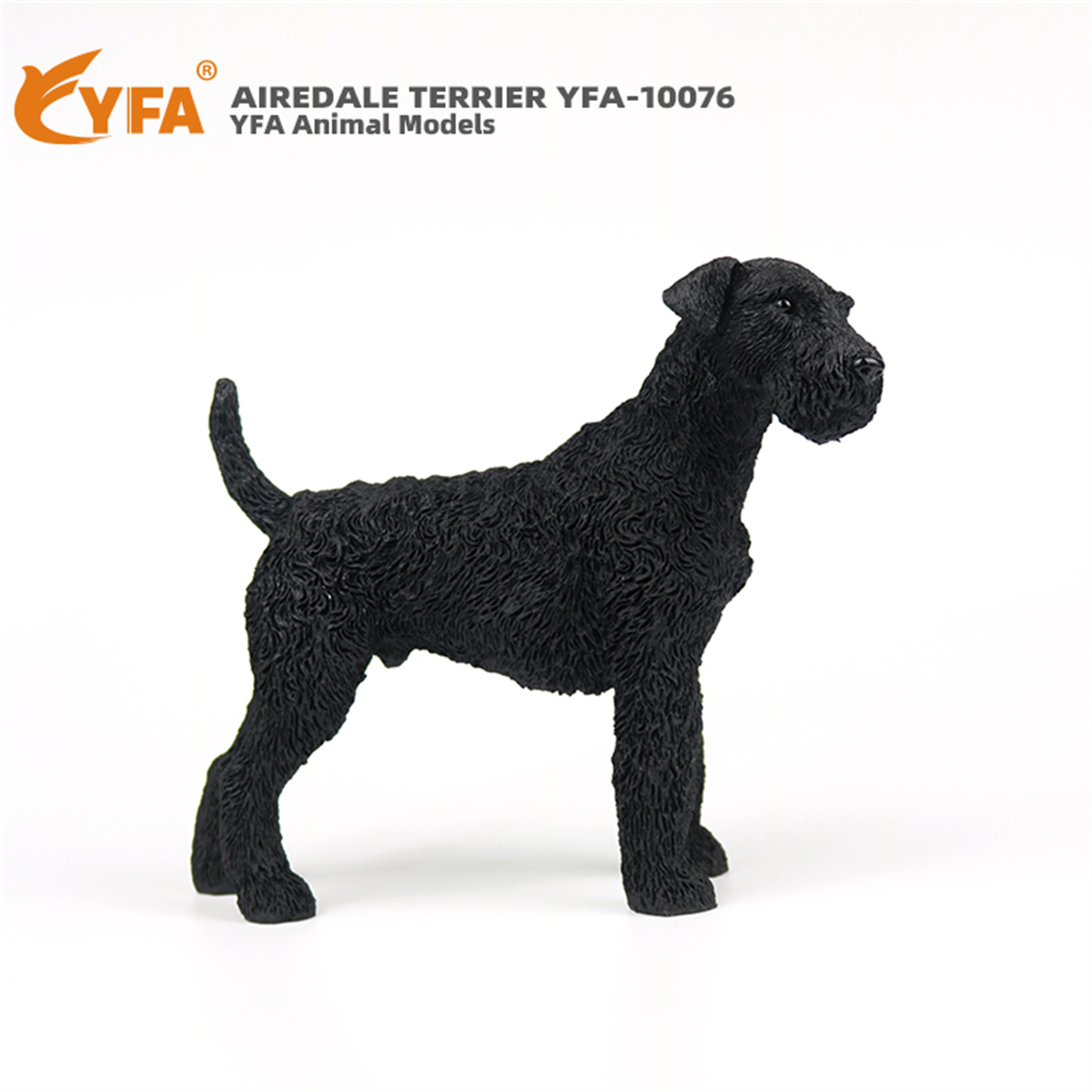 JJM Airedale Terrier Dog Pet Figure Canidae Animal Collector Car Decoration Toy Crafts Souvenirs Soldier Hand-made Collection