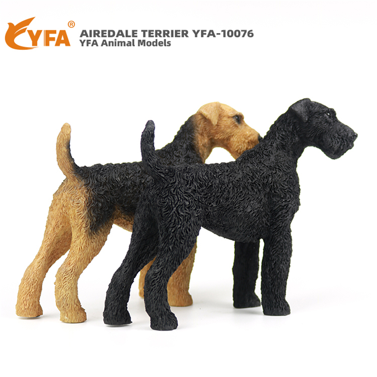 JJM Airedale Terrier Dog Pet Figure Canidae Animal Collector Car Decoration Toy Crafts Souvenirs Soldier Hand-made Collection