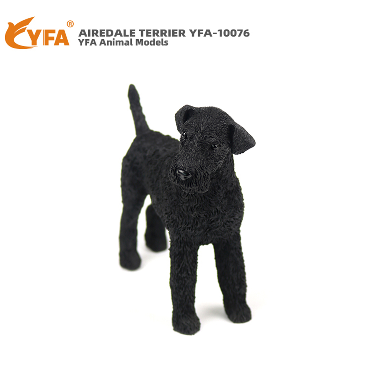 JJM Airedale Terrier Dog Pet Figure Canidae Animal Collector Car Decoration Toy Crafts Souvenirs Soldier Hand-made Collection