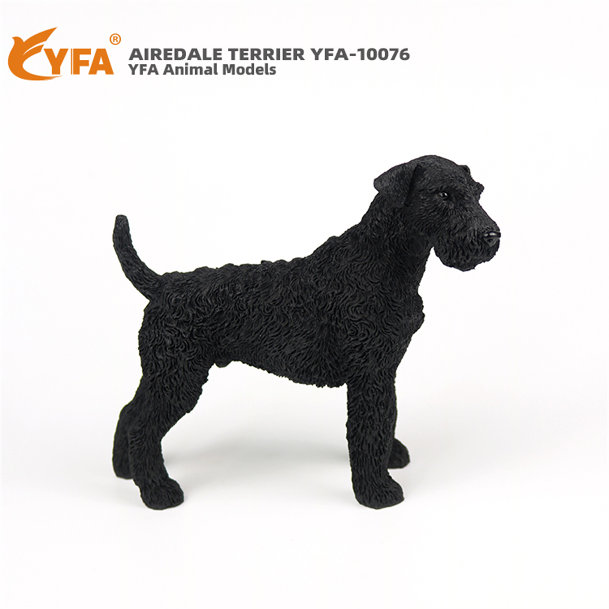 JJM Airedale Terrier Dog Pet Figure Canidae Animal Collector Car Decoration Toy Crafts Souvenirs Soldier Hand-made Collection