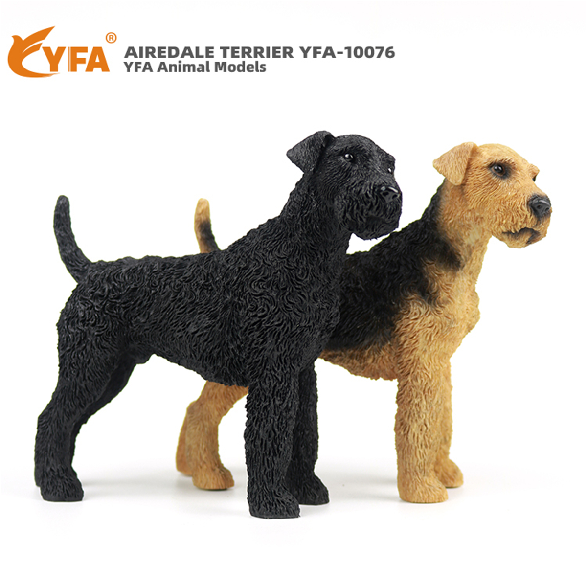 JJM Airedale Terrier Dog Pet Figure Canidae Animal Collector Car Decoration Toy Crafts Souvenirs Soldier Hand-made Collection
