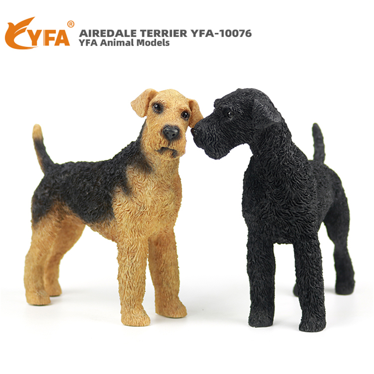 JJM Airedale Terrier Dog Pet Figure Canidae Animal Collector Car Decoration Toy Crafts Souvenirs Soldier Hand-made Collection
