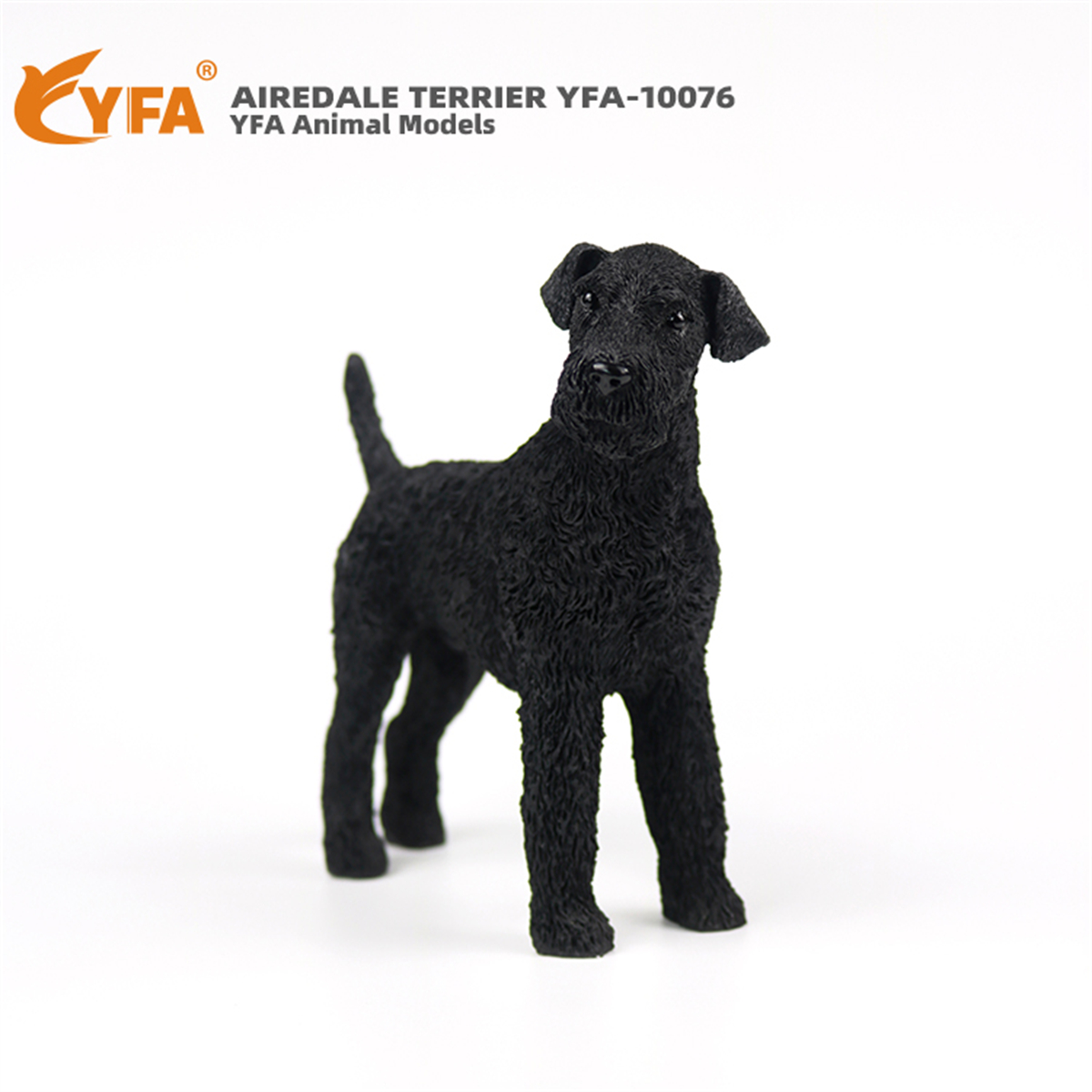 JJM Airedale Terrier Dog Pet Figure Canidae Animal Collector Car Decoration Toy Crafts Souvenirs Soldier Hand-made Collection