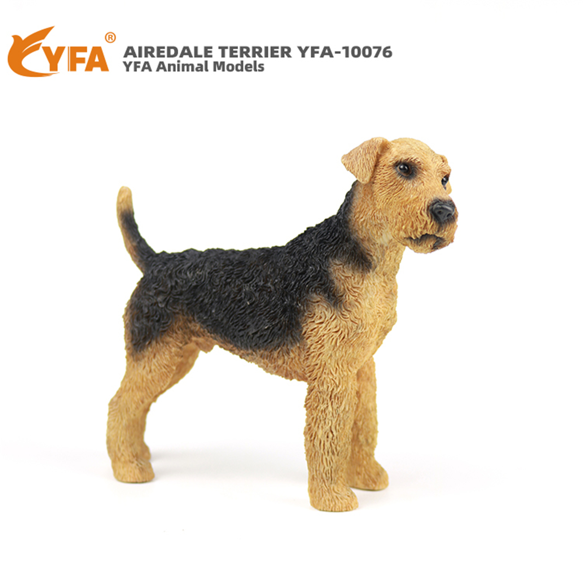 JJM Airedale Terrier Dog Pet Figure Canidae Animal Collector Car Decoration Toy Crafts Souvenirs Soldier Hand-made Collection