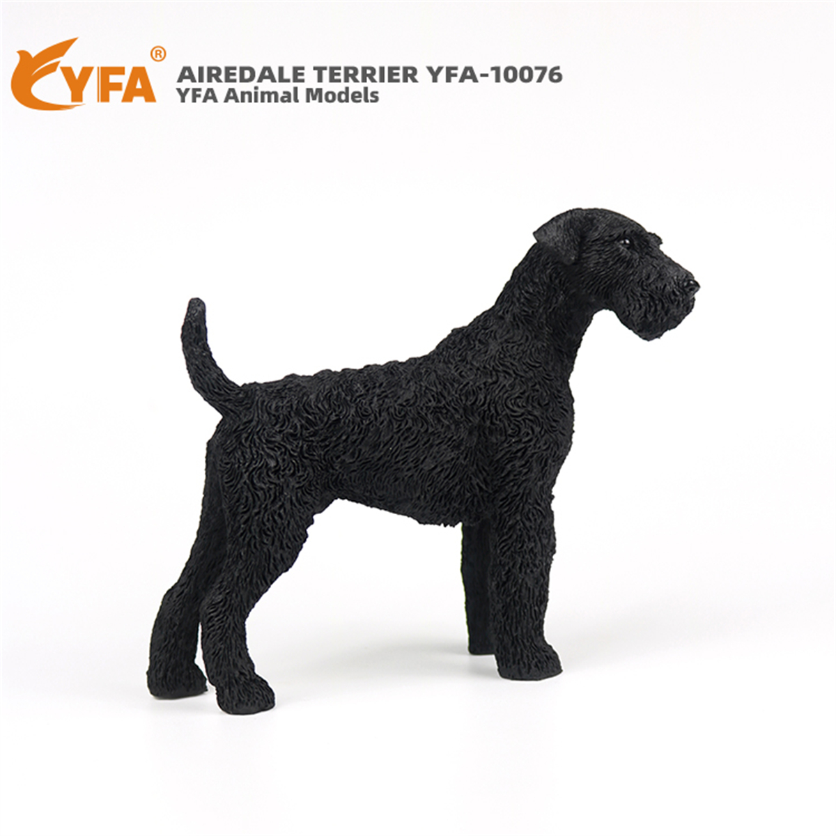 JJM Airedale Terrier Dog Pet Figure Canidae Animal Collector Car Decoration Toy Crafts Souvenirs Soldier Hand-made Collection